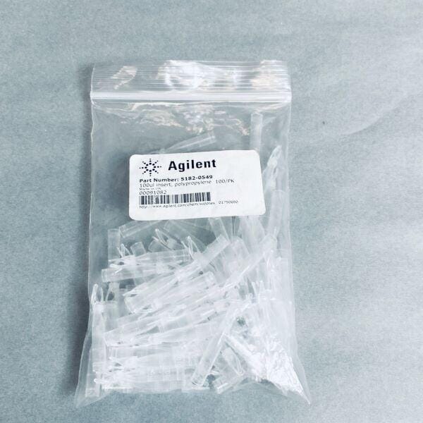 Agilent Vial Insert 100 ul Total of 70 Inserts Vials Agilent