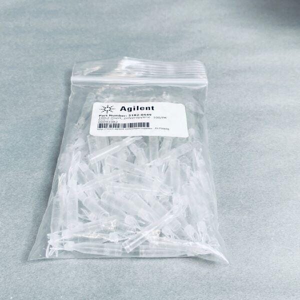 Agilent Vial Insert 100 ul Total of 70 Inserts Vials Agilent