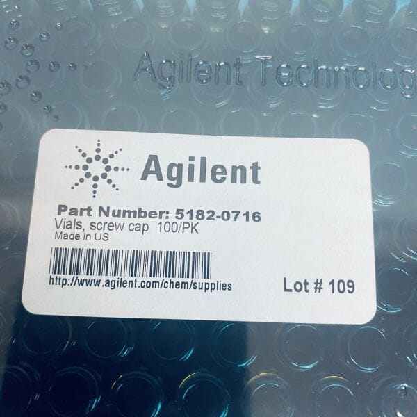 Agilent Vials 2 ml Amber 12 mm Screw Top 12 x 32 mm 6 Packs of 100 Vials Vials Agilent