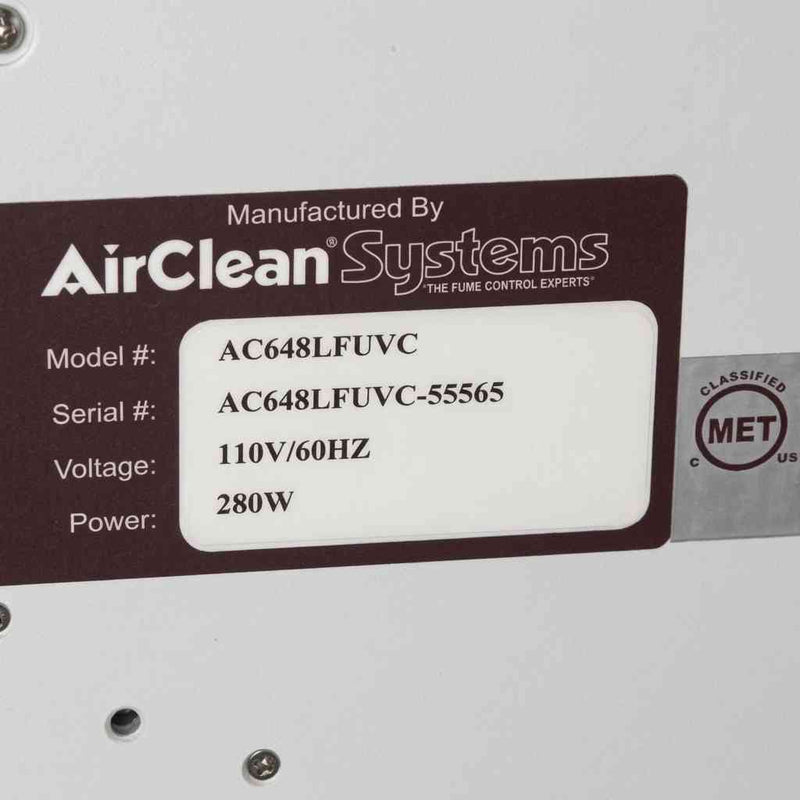 AirClean Systems 600 PCR Workstation with UVTect Controller 48 inch Lab Equipment: Other Lab Equipment AirClean Systems
