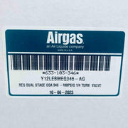 Airgas Dual Stage Regulator Kit CGA 346 100 PSIG Air Pressure Regulators Airgas