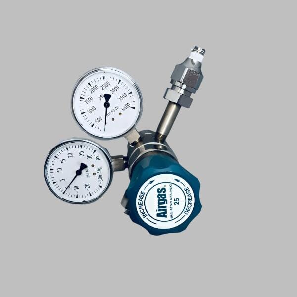 Airgas Gas Regulator Two Stage Analytical with CGA-580 Inlet Lab Equipment: Other Lab Equipment Airgas