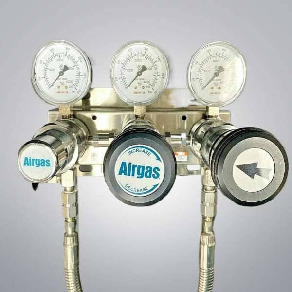 Airgas Switchover System 2 Cylinder High Pressure Automatic with 60 Day Warranty Air Pressure Regulators Airgas