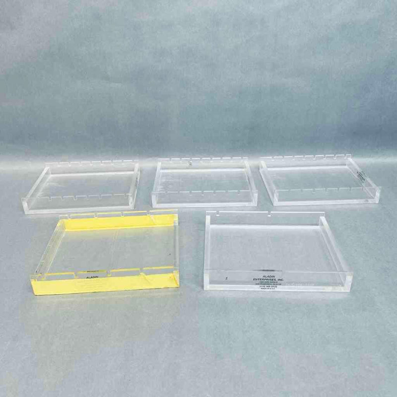 Aladin Enterprises Electrophoresis Gel Casting Tray with 2, 4, and 8 Slots Lot of 5 Trays Total Other Healthcare, Lab & Dental Aladin Enterprises