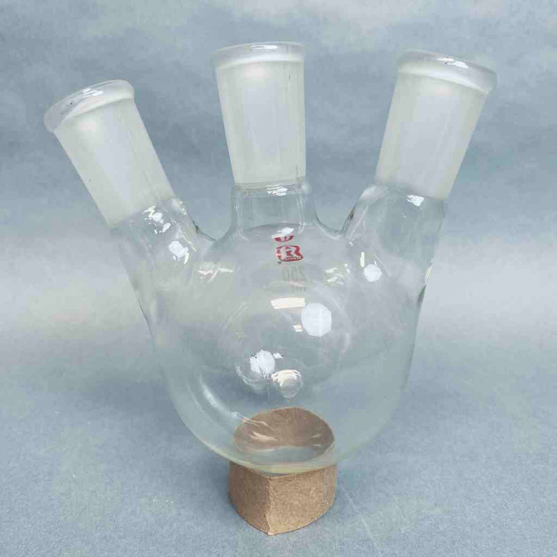 Aldrich 250 ml 3-Neck Angled Round Bottom Flask 24/40 Outer Joint Jointed Glassware Aldrich
