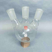 Aldrich 250 ml 3-Neck Angled Round Bottom Flask 24/40 Outer Joint Jointed Glassware Aldrich