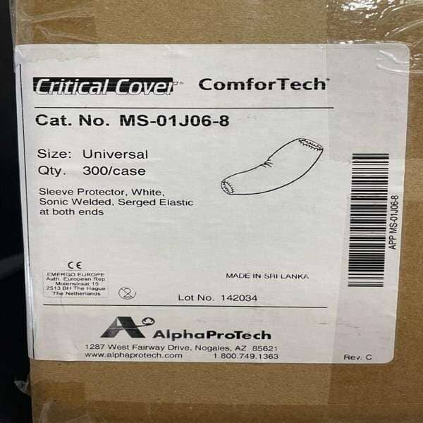 Alpha ProTech Sleeve Cover Chemical Resistant Case of 300 Sleeves Other Alpha ProTech