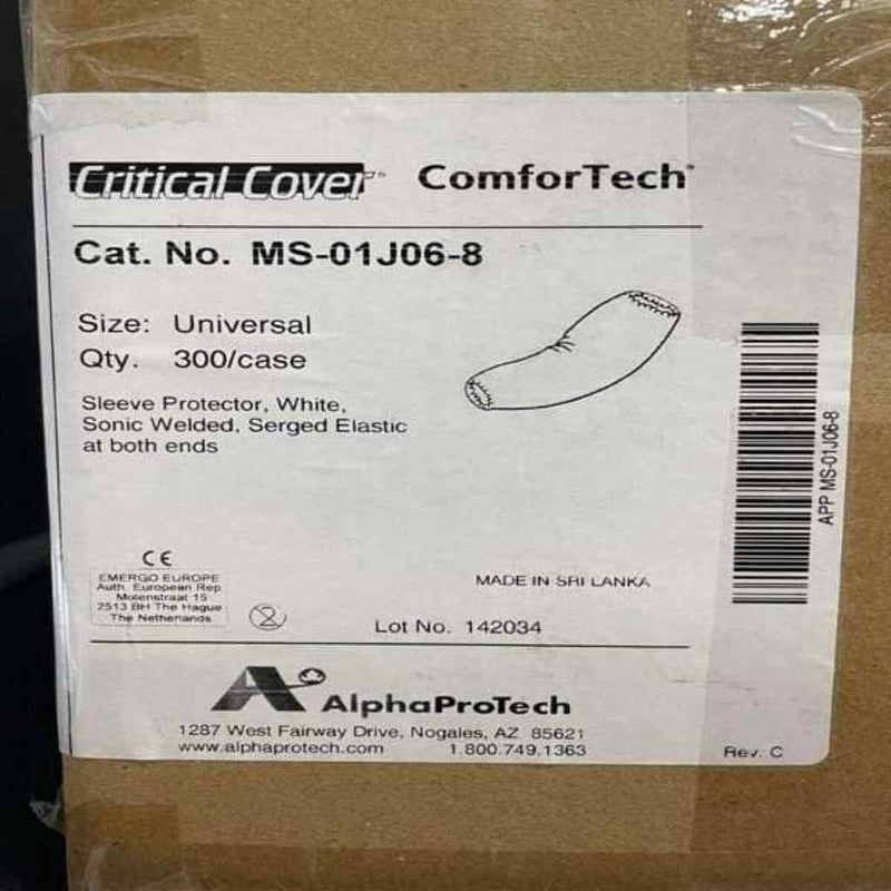 Alpha ProTech Sleeve Cover Chemical Resistant Case of 300 Sleeves