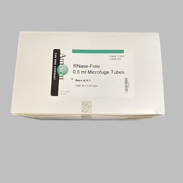 Ambion Centrifuge Tube 0.5 ml 2 Boxes with 1000 Tubes Each Lab Consumables::Tubes, Vials, and Flasks Ambion