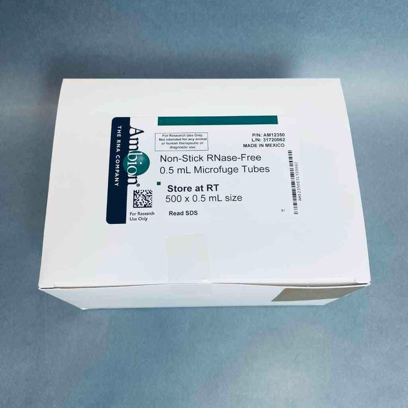 Ambion Microfuge Tube 0.5 ml Non-Stick Box of 500 Tubes Centrifuge Tubes Ambion