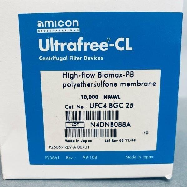 Amicon Ultrafree-CL Centrifuge Filter PES 10K NMWL 2 ml Biomax-PB Total of 23 Filters Filters Amicon