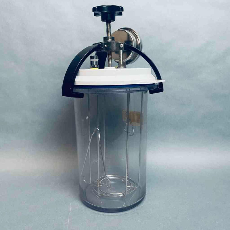 Anaerobic Jar 3.5 L with White Lid, Clamp, Insert, and Pressure Gauge Bioreactors & Fermenters VWR