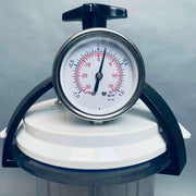 Anaerobic Jar 3.5 L with White Lid, Clamp, Insert, and Pressure Gauge Bioreactors & Fermenters VWR