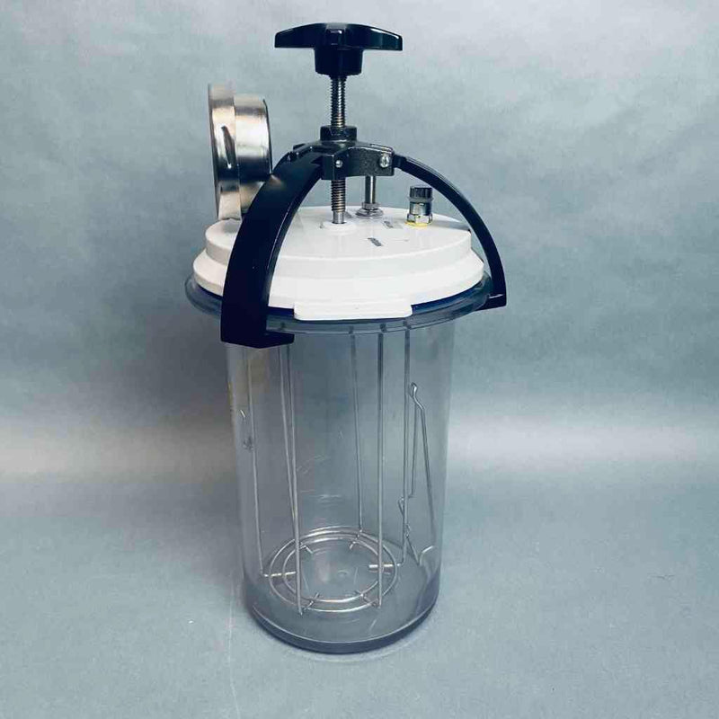 Anaerobic Jar 3.5 L with White Lid, Clamp, Insert, and Pressure Gauge Bioreactors & Fermenters VWR