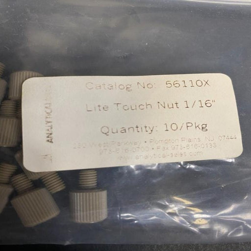 Analytical Flangeless Short Nut for 1/16 in. OD Tubing 20 Nuts Other Analytical Sales and Services