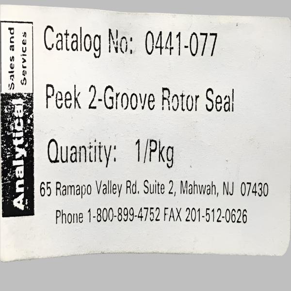 Analytical Sales 0441-077 PEEK Rotor Seal 2 Groove for HPLC LC/MS/GC Analytical Sales