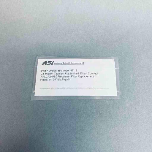 Analytical Scientific Instruments Titanium Frit 0.5 um 0.125 in. Dia Pack of 5 Other Analytical Scientific Instruments