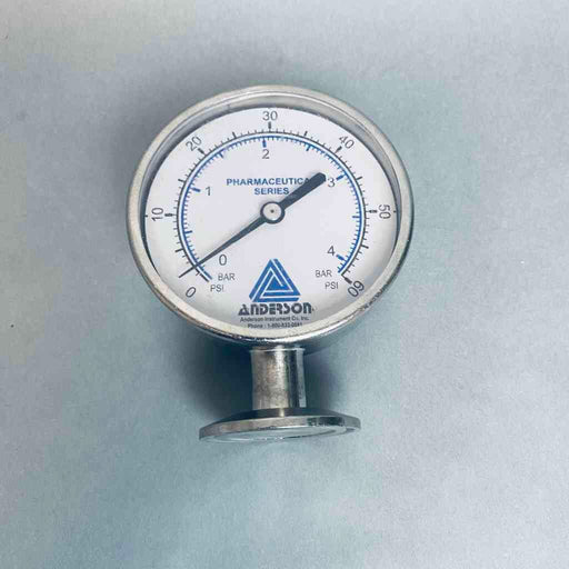 Anderson Pressure Gauge 60 Psi 90 mm Display 2 Inch Tri-Clamp Connection Air Pressure Gauges Anderson