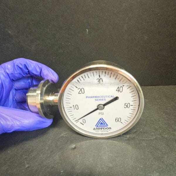 Anderson Pressure Gauge 60 Psi 90 mm Display Lab Equipment::Pumps, Pump Access. & Tubing Anderson