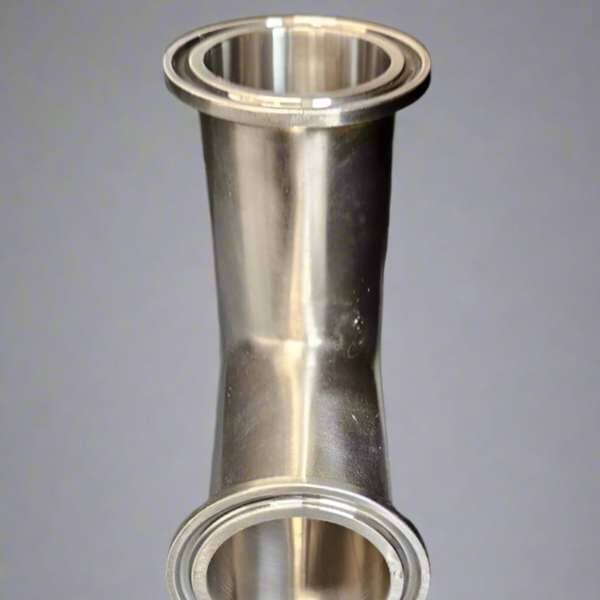 Andron Stainless Tri-Clamp Sanitary Cross 1 1/2 in Tube OD 2 in Clamp OD 316L Sanitary Fittings Andron Stainless