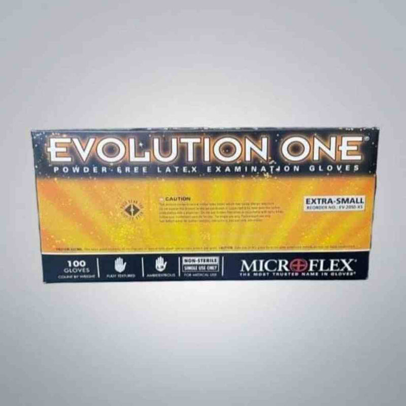 Ansell EV-2050-XS Latex Gloves Microflex 10 Boxes with 100 Gloves Each Disposable Gloves Ansell