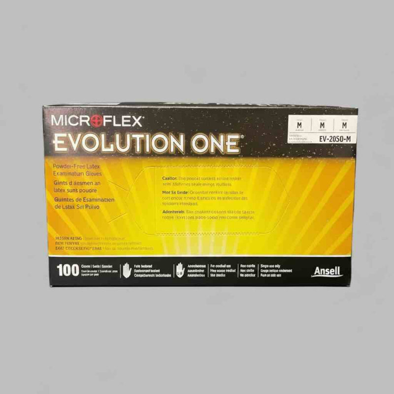 Ansell Latex Gloves Medium Microflex 10 Boxes with 100 Gloves Each Disposable Gloves Ansell