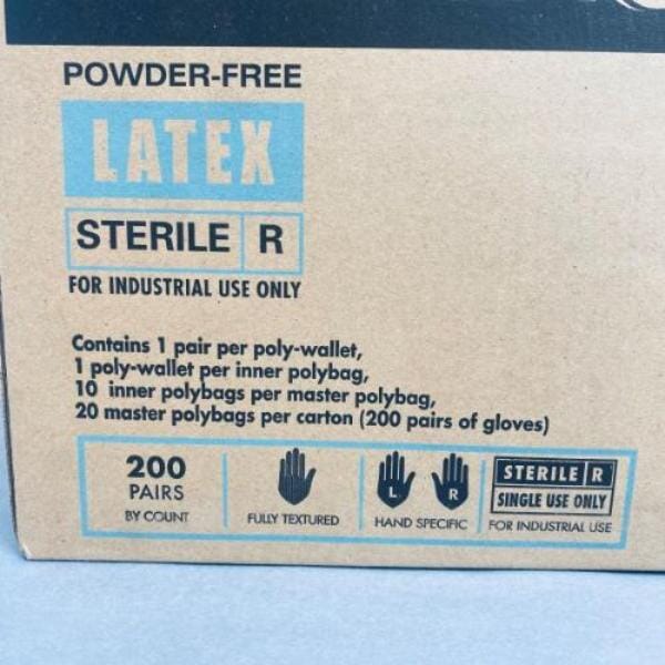 Ansell Microflex Gloves Sterile Hand Specific Latex Case of 200 pairs Lab Gloves Ansell