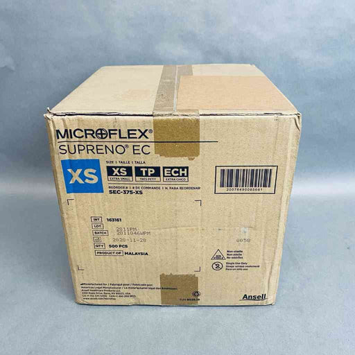 Ansell Microflex Nitrile Gloves XS Supreno EC Powder Free 10 Boxes of 50 Each Disposable Gloves Ansell