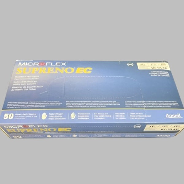 Ansell SEC-375-XXL Nitrile Glove MicroFlex Powder Free XXL 150 Exam Gloves Other Microflex