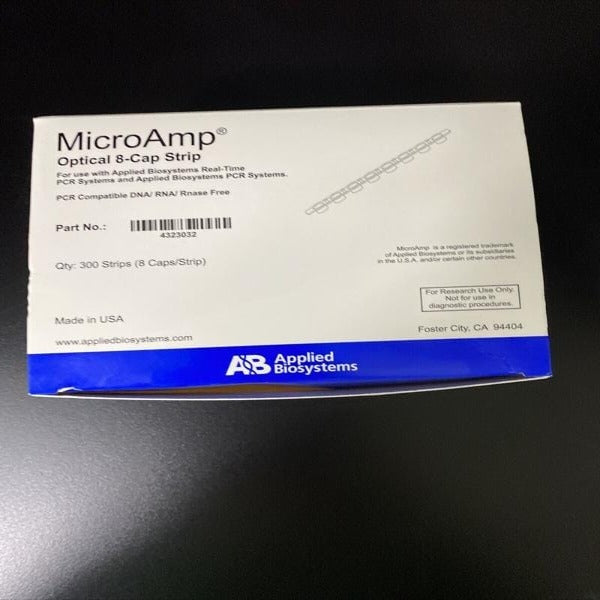 Applied BioSystems MicroAmp Optical 8 Cap Strip with Flat Top 300 Strips Lab Consumables::Tubes, Vials, and Flasks Applied BioSystems