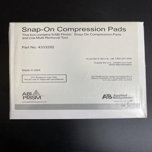 Applied Biosystems Optical Film Compression Pad plus Tool Pack of 9 Pads Other Applied Biosystems