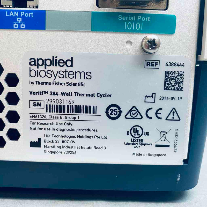 Applied BioSystems Veriti 384 Well Thermal Cycler PCR Thermal Cyclers Applied BioSystems
