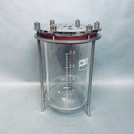 Applikon 3 L Bioreactor Vessel with Headplate and Stand Bioreactors & Fermenters Applikon