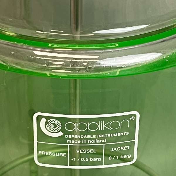 Applikon 7L Bioreactor Jacketed Glass with Headplate, Agitator, Impeller and Stand Reaction Vessels Sartorius