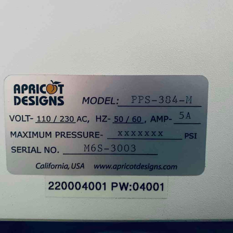 Apricot Designs Personal Pipettor Automated Liquid Handler Automated Liquid Handling Apricot Designs