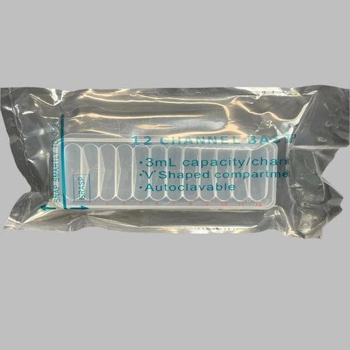 Argos Reservoir 12 Channel 3 ml Individually Sealed PP Case of 20 Basins Lab Consumables::Reservoirs Argos