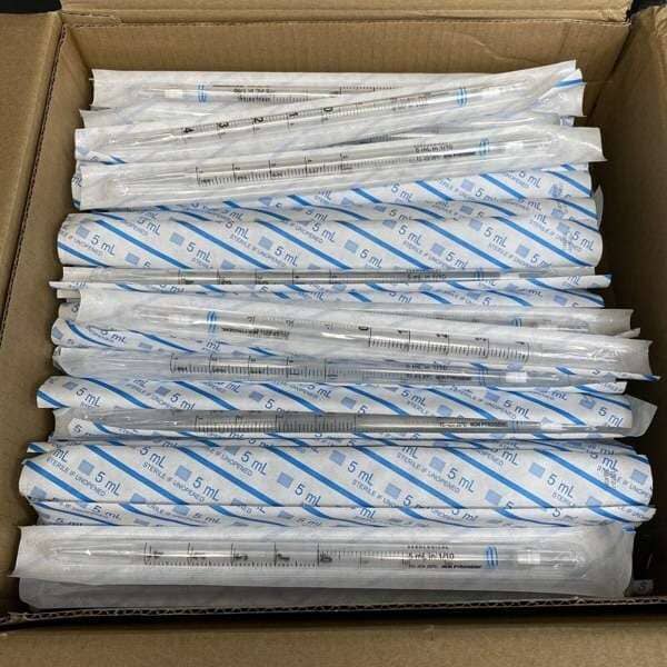 Argos Serological Pipette 5 ml PP Individually Sealed 400 Pipets Pipettes & Pipette Tips Argos