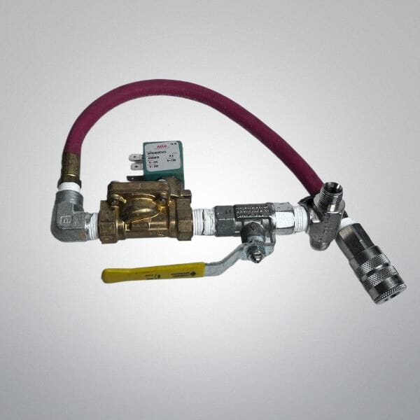 ASCO Solenoid Valve w Flexible Tubing and Fittings Lab Equipment::Pumps, Pump Access. & Tubing ASCO