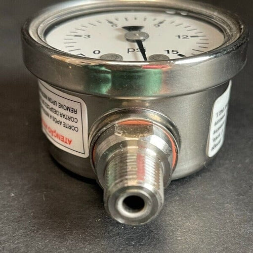 Ashcroft Industrial Pressure Gauge 15 Psi 45 mm Display Lab Equipment::Pumps, Pump Access. & Tubing Ashcroft