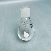 Assorted ACE Kontes Heavy Wall Recovery Flasks 25 ml 14/20 Outer Joint - Total of 8 Flasks Glassware Kontes