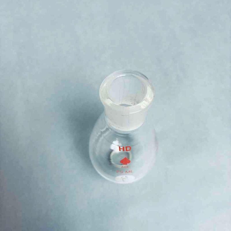 Assorted ACE Kontes Heavy Wall Recovery Flasks 25 ml 14/20 Outer Joint - Total of 8 Flasks Glassware Kontes