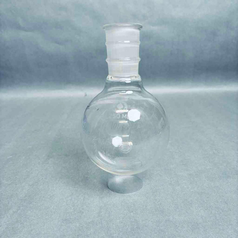Assorted KIMAX and Synthware and Ace Round Bottom Flask 250 ml Heavy Rim 24/40 Outer Joint - Total of 5 Flasks Jointed Glassware Corning