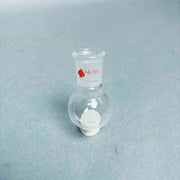 Assorted Kimble Kontes and Ace Glass 10 ml Round Bottom Flasks - Total of 5 Jointed Glassware Kontes