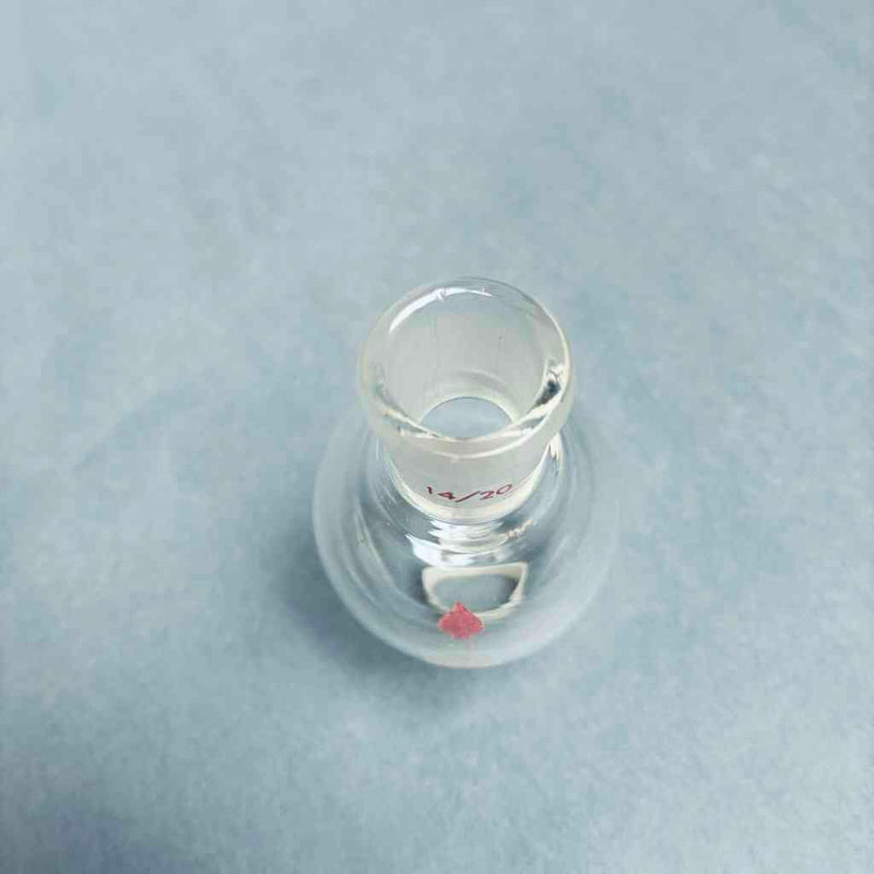 Assorted KONTES ACE Synthware Round Bottom Flasks 25 ml 14/20 Outer Joint - Total of 11 Flasks Glassware Kontes
