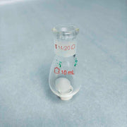 Assorted KONTES Wilmad Heavy Wall Recovery Flasks 10 ml 14/20 Outer Joint - Total of 11 Flasks Glassware Kontes