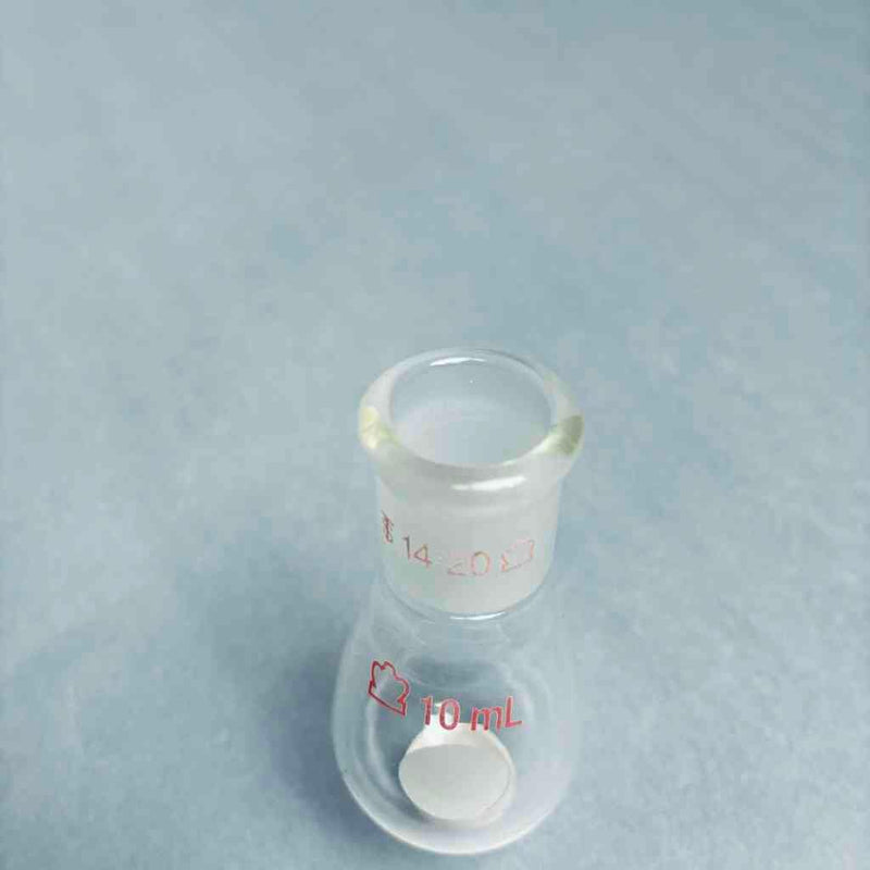 Assorted KONTES Wilmad Heavy Wall Recovery Flasks 10 ml 14/20 Outer Joint - Total of 11 Flasks Glassware Kontes