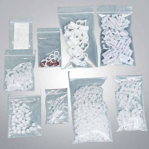 Assorted Luer Accessory Kit Adapters, Clamps and Seals Total of 450 Pieces Other VWR