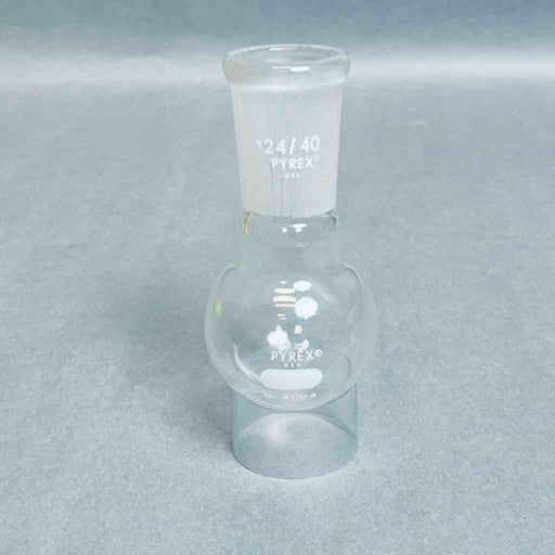 Assorted PYREX and Aldrich 50 ml Single Neck Round Bottom Flask 24/40 Standard Taper Outer Joint- Lot of 4 Flasks Glassware PYREX