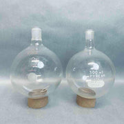 Assorted Pyrex and Kontes Single Neck Round Bottom Flask 500 ml 14/20 STJ Lot of 2 Flasks Life Sciences Trading