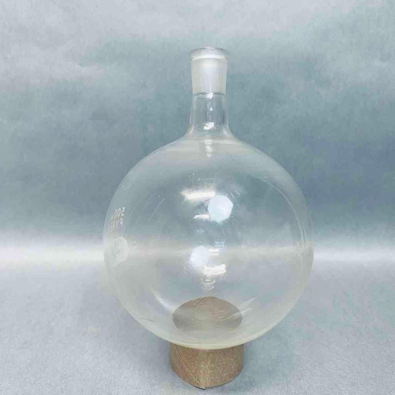 Assorted Pyrex and Kontes Single Neck Round Bottom Flask 500 ml 14/20 STJ Lot of 2 Flasks Life Sciences Trading